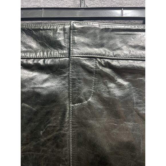 Vintage Gap Moto Genuine Leather Mini Skirt Womens Size 1 NWT $134 - Picture 4 of 14